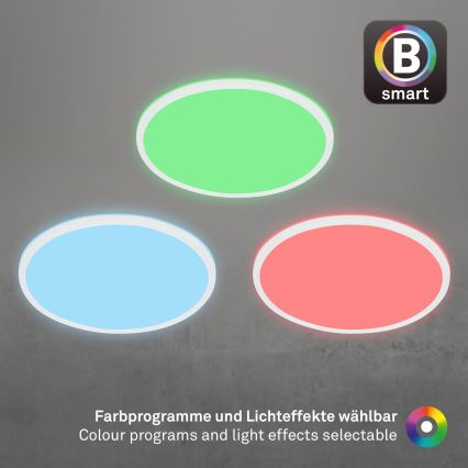 Briloner 7494016 - LED RGBW Stmívatelné stropní svítidlo SMART LED/22W/230V 4000K pr. 42 cm Wi-Fi Tuya + dálkové ovládání