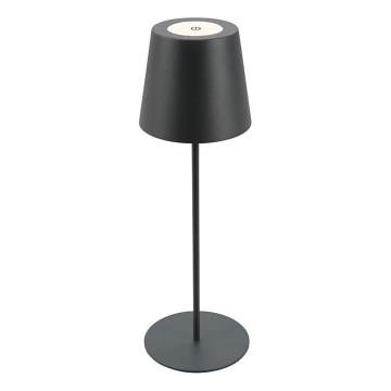Briloner 7508015 - LED Stmívatelná nabíjecí venkovní stolní lampa 2v1 LED/2,5W/5V IP44 černá