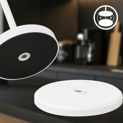 Briloner 7521016 - LED Stmívatelná nabíjecí venkovní stolní lampa SIGO LED/2,5W/5V IP44 2600 mAh bílá