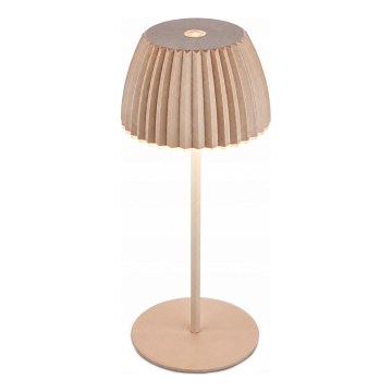 Briloner 7552-011 - LED Stmívatelná nabíjecí dotyková venkovní stolní lampa MINI LED/1,5W/5V IP44 1800 mAh béžová