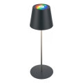 Briloner 7559015 - LED RGB Stmívatelná nabíjecí venkovní stolní lampa COLORIS LED/3,5W/5V IP44 2000 mAh antracit Wi-Fi Tuya