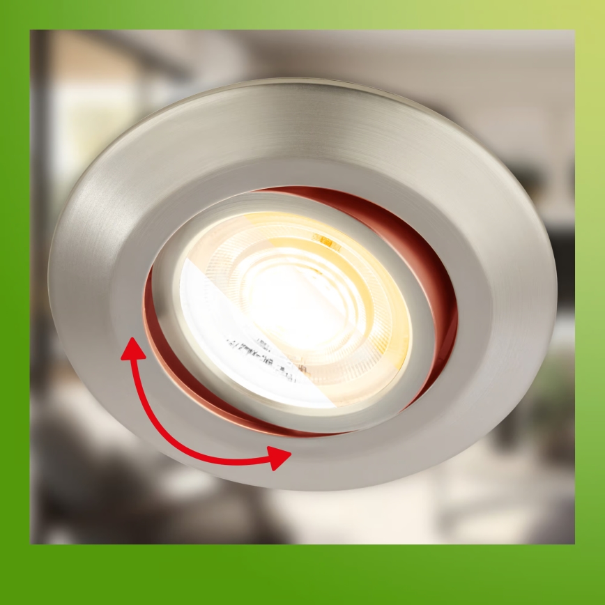 Briloner 7586032 - SADA 3x LED Koupelové podhledové svítidlo KLIRA 1xLED/4,9W/230V 2500/3000/4000K IP23 matný chrom