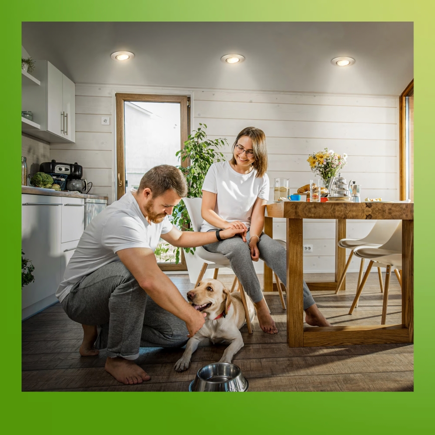 Briloner 7587032 - SADA 3x LED Stmívatelné koupelnové podhledové svítidlo KLIRA LED/4,9W/230V 2500/3000/4000K IP23 matný chrom