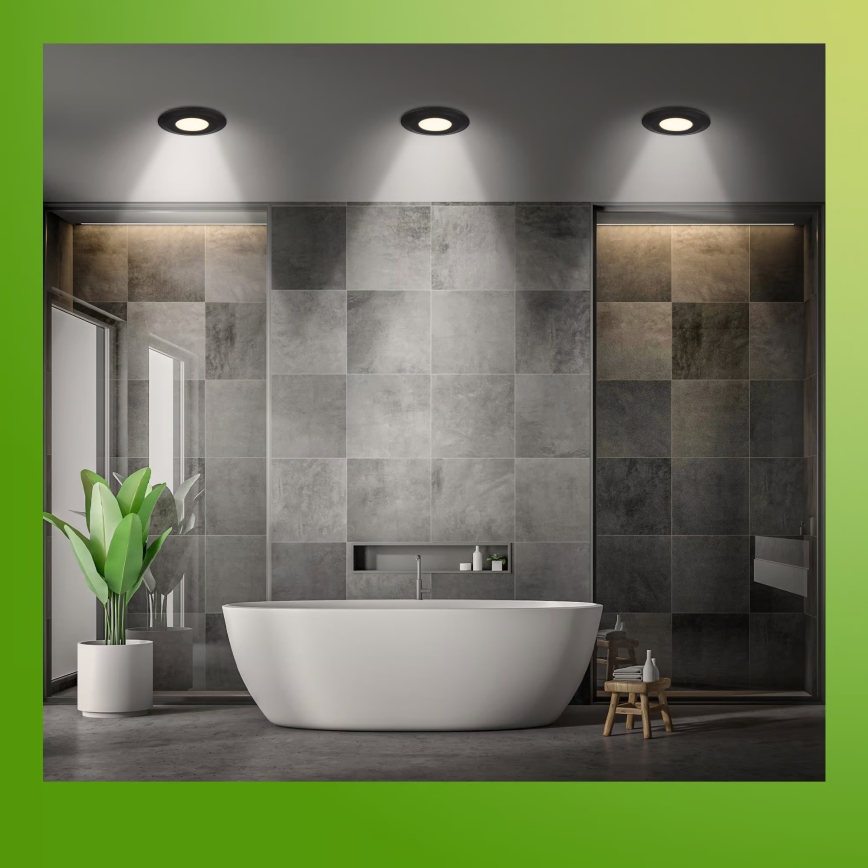 Briloner 7589035 - SADA 3xLED Stmívatelné koupelnové podhledové svítidlo KLIRA LED/4,9W/230V 2500/3000/4000K IP44 černá