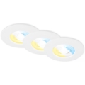 Briloner 7605036 - SADA 3xLED Koupelnové podhledové svítidlo LED/4,9W/230V 2700/4000/6500K IP44 bílá