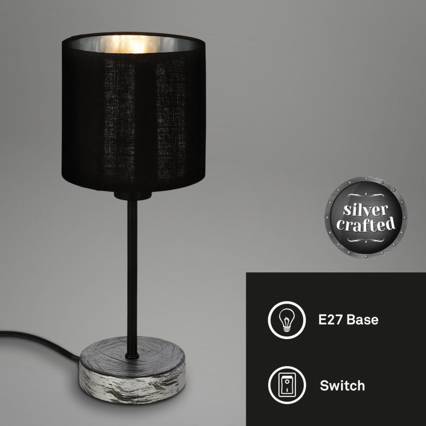 Briloner 7737-014 - Stolní lampa SILVER CRAFTED 1xE14/25W/230V