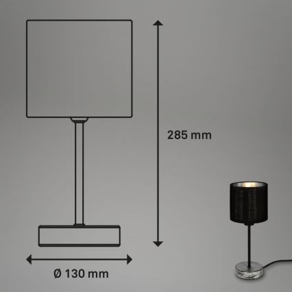 Briloner 7737-014 - Stolní lampa SILVER CRAFTED 1xE14/25W/230V