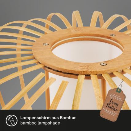 Briloner 7759011 - Stolní lampa 1xE27/10W/230V bambus