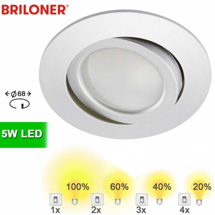 Briloner 8309-019 - LED Stmívatelné koupelnové podhledové svítidlo LED/5W/230V IP23