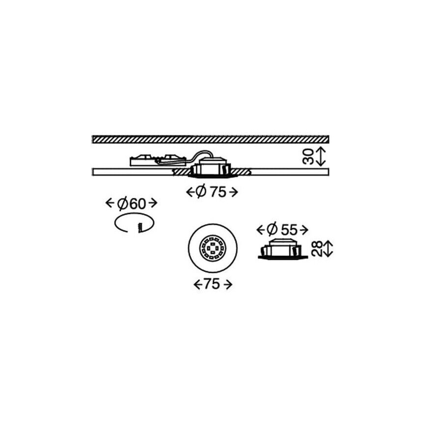 Briloner 8311-019 - LED Koupelnové podhledové svítidlo LED/5W/230V IP44