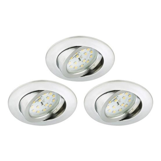 Briloner 8312-039 - SADA 3x LED Koupelnové podhledové svítidlo LED/5W/230V IP23