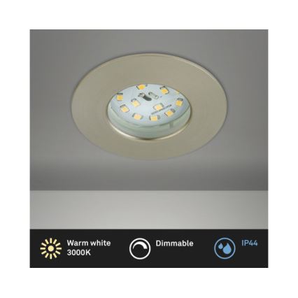 Briloner 8316-012 - LED Stmívatelné koupelnové podhledové svítidlo LED/5,5W/230V IP44 matný chrom