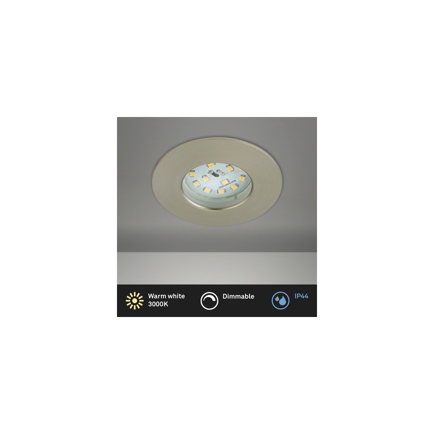 Briloner 8316-012 - LED Stmívatelné koupelnové podhledové svítidlo LED/5,5W/230V IP44 matný chrom