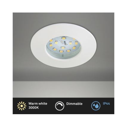 Briloner 8316-016 - LED Stmívatelné koupelnové podhledové svítidlo LED/5,5W/230V IP44 bílá