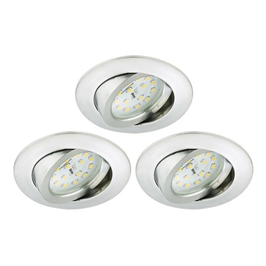 Briloner 8317-039-SADA 3x LED Stmívatelné koupelnové podhledové svítidlo LED/5,5W/230V IP23