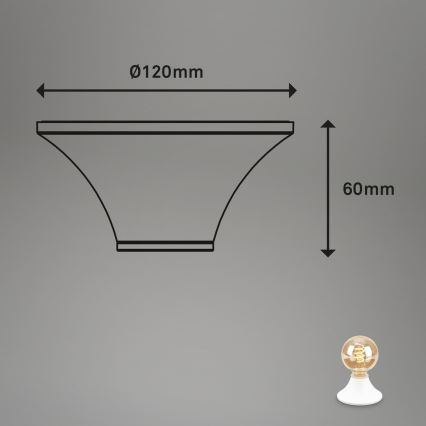 Briloner - Koupelnové stropní svítidlo 1xE27/10W/230V IP44 bílá