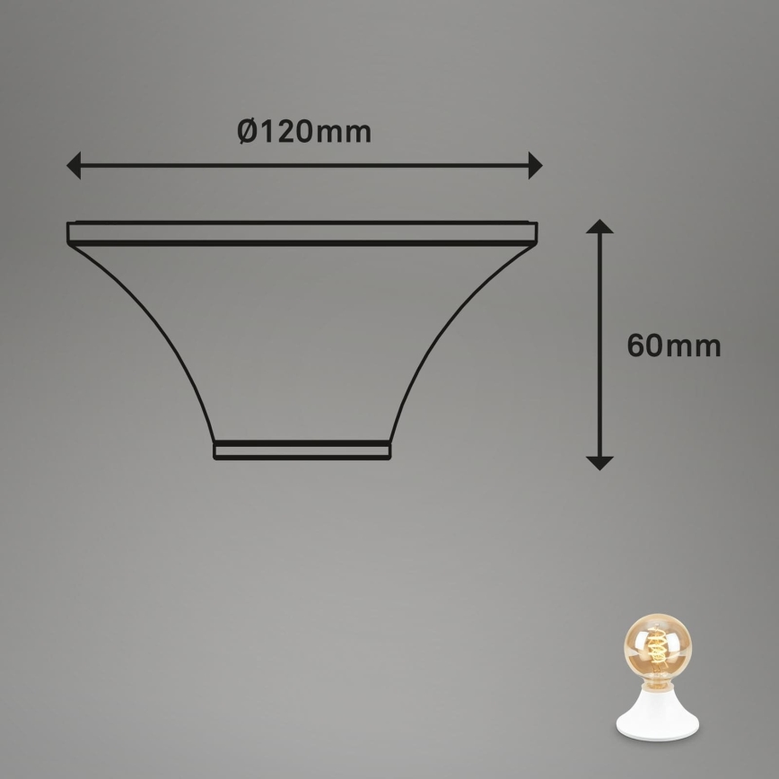 Briloner - Koupelnové stropní svítidlo 1xE27/10W/230V IP44 bílá