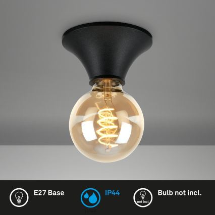 Briloner - Koupelnové stropní svítidlo 1xE27/10W/230V IP44 černá