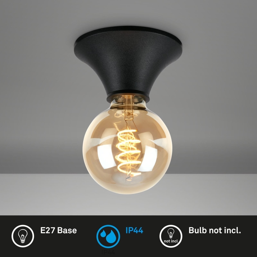 Briloner - Koupelnové stropní svítidlo 1xE27/10W/230V IP44 černá