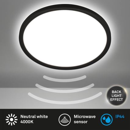 Briloner - LED Koupelnové stropní svítidlo se senzorem MOVE LED/18W/230V IP44 pr. 29 cm bílá