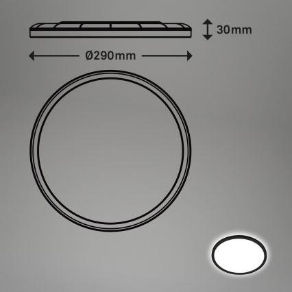 Briloner - LED Koupelnové stropní svítidlo se senzorem MOVE LED/18W/230V IP44 pr. 29 cm bílá
