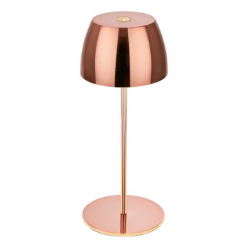 Briloner - LED Stmívatelná nabíjecí dotyková venkovní stolní lampa MINI LED/2,5W/5V IP44 1800 mAh měděná