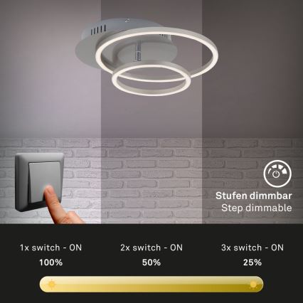 Briloner - LED Stmívatelné stropní svítidlo FRAMES LED/24,5W/230V