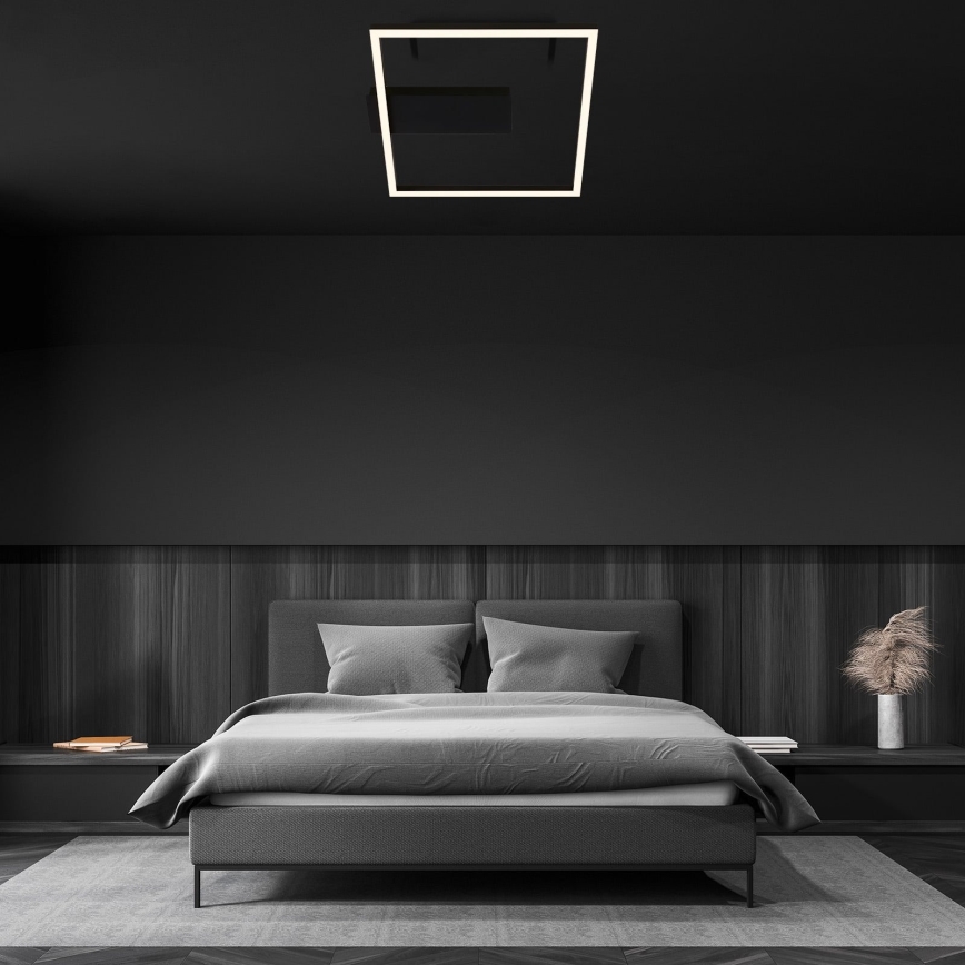 Briloner - LED Stropní svítidlo FRAME LED/14W/230V 3000K 30x32 cm černá