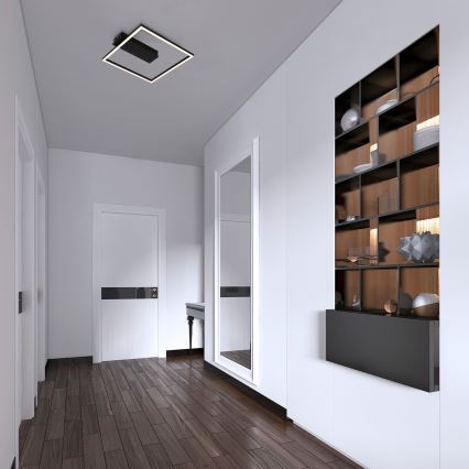 Briloner - LED Stropní svítidlo FRAME LED/14W/230V 3000K 30x32 cm černá