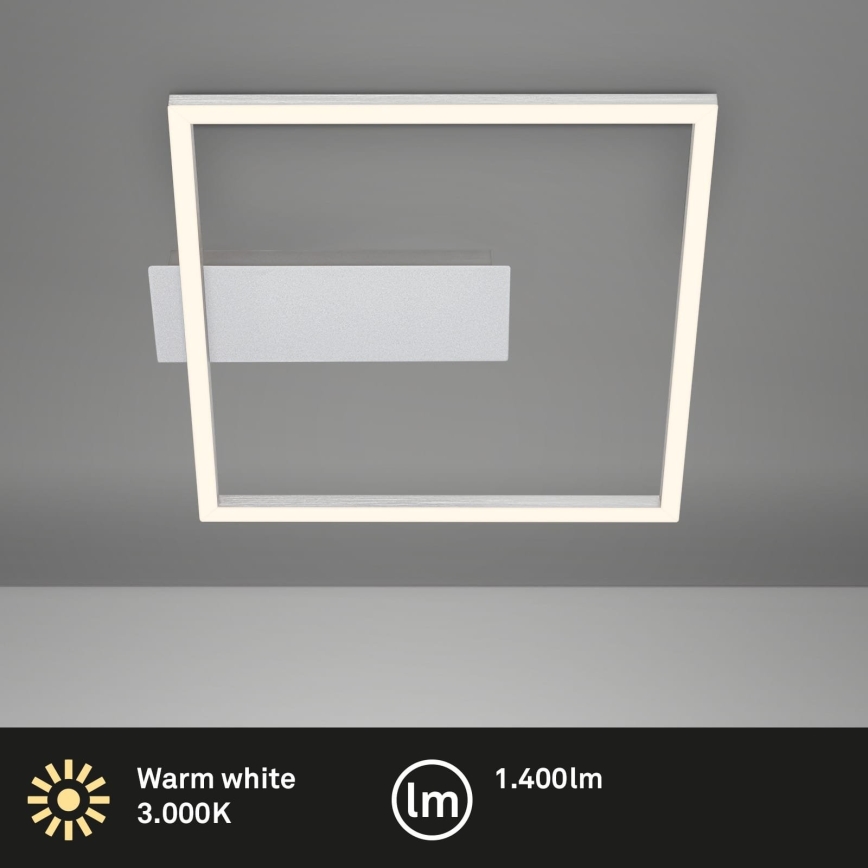 Briloner - LED Stropní svítidlo FRAME LED/14W/230V 3000K 30x32 cm matný chrom
