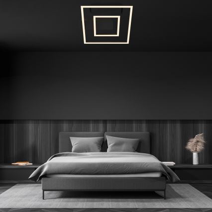 Briloner - LED Stropní svítidlo FRAME LED/22W/230V 3000K 30x32 cm černá