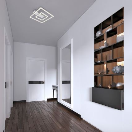 Briloner - LED Stropní svítidlo FRAME LED/22W/230V 3000K 30x32 cm matný chrom