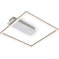 Briloner - LED Stropní svítidlo se senzorem pohybu a soumraku FRAME LED/14W/230V 3000K 30x32 cm matný chrom