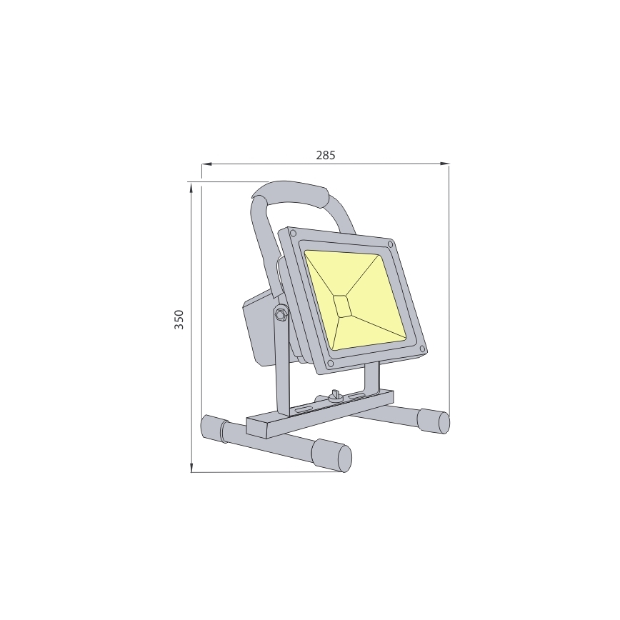 LED Reflektor s akumulátorem LED/50W IP65