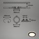 Briloner - SADA 3x LED Koupelnové podhledové svítidlo LED/3W/230V IP44