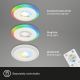 Briloner - SADA 3x LED RGBW Stmívatelné koupelnové podhledové svítidlo LED/5W/230V 3000-6500K IP44 + dálkové ovládání