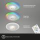 Briloner - SADA 3x LED RGBW Stmívatelné koupelnové podhledové svítidlo LED/5W/230V 3000-6500K IP44 + dálkové ovládání