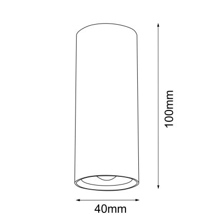 Brosline - Bodové svítidlo 1xGU10/4W/230V černá