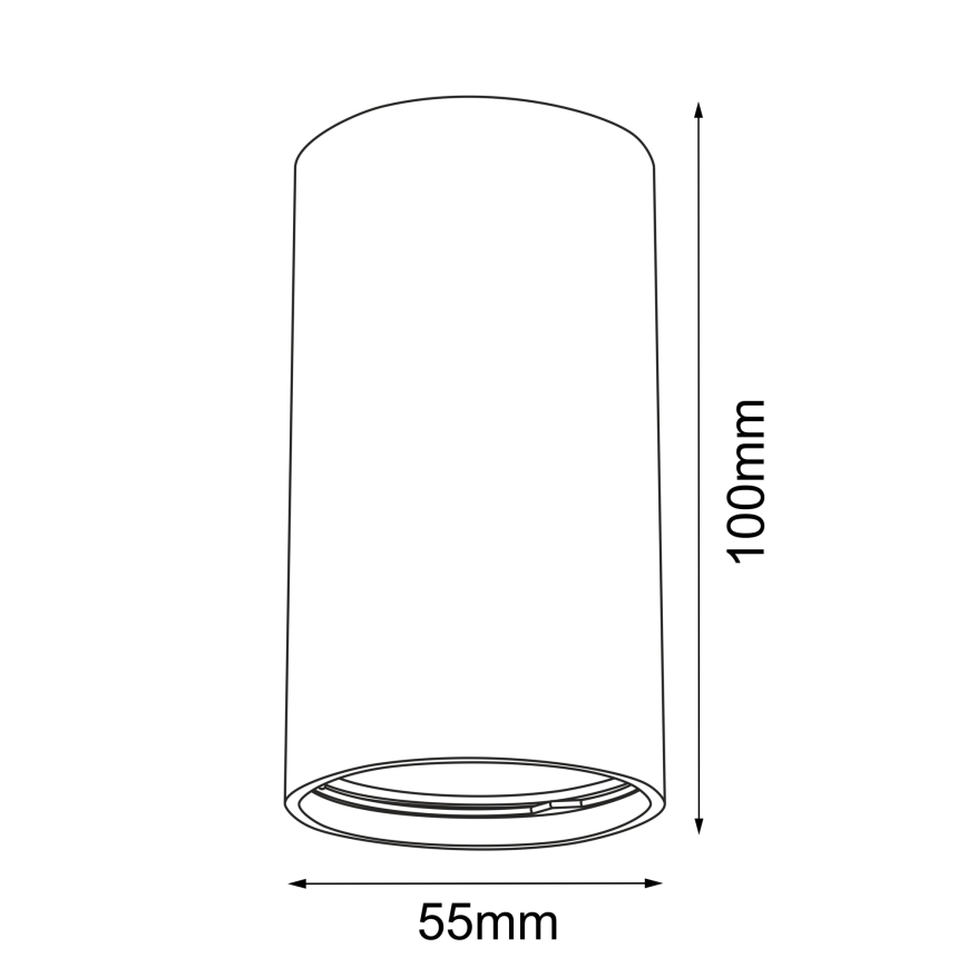 Brosline - Bodové svítidlo 1xGU10/10W/230V černá