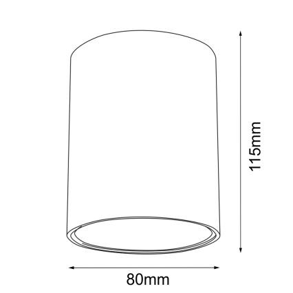 Brosline - Bodové svítidlo 1xGU10/10W/230V bílá
