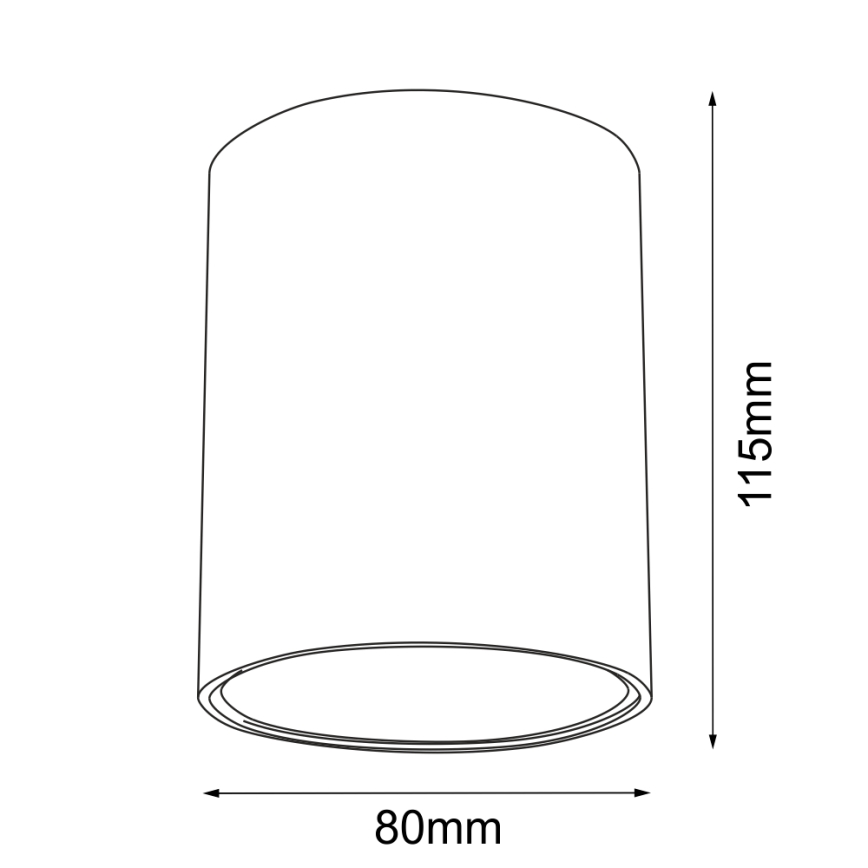Brosline - Bodové svítidlo 1xGU10/10W/230V bílá