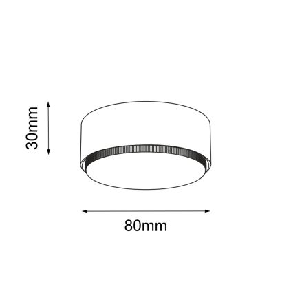 Brosline - Bodové svítidlo 1xGX53/9W/230V bílá
