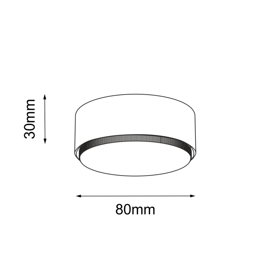 Brosline - Bodové svítidlo 1xGX53/9W/230V bílá