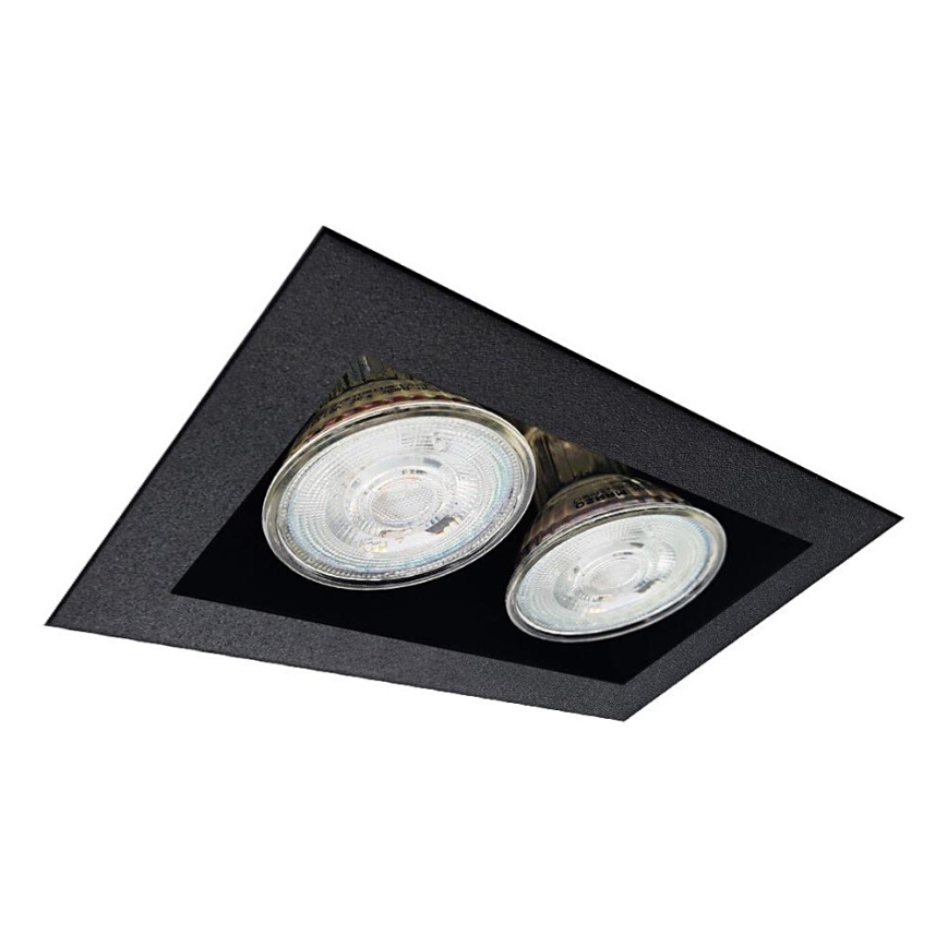 Brosline - Podhledové svítidlo 2xGU10/10W/230V černá