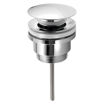 Bruckner - Umyvadlová výpusť bez přepadu CLICK-CLACK pr. 6,4 cm lesklý chrom