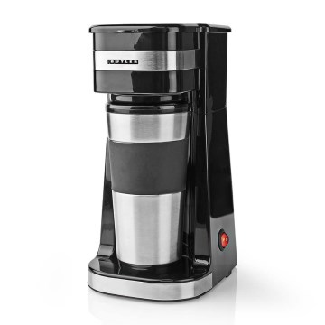 Butler - Kávovar na jeden hrnek 0,4 l s cestovním hrnkem 750W/230V nerez/černá