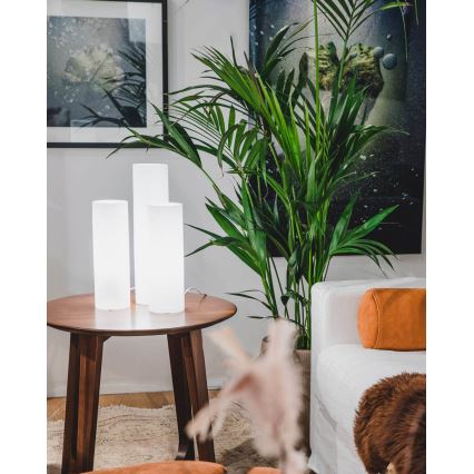 ByRydens - Stolní lampa FLAKE 1xE27/8W/230V bílá