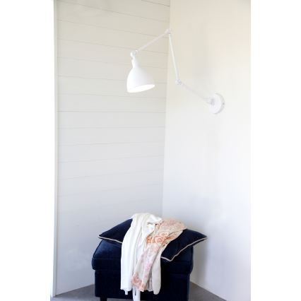 ByRydens - Nástěnná lampa BAZAR 1xE27/5W/230V bílá