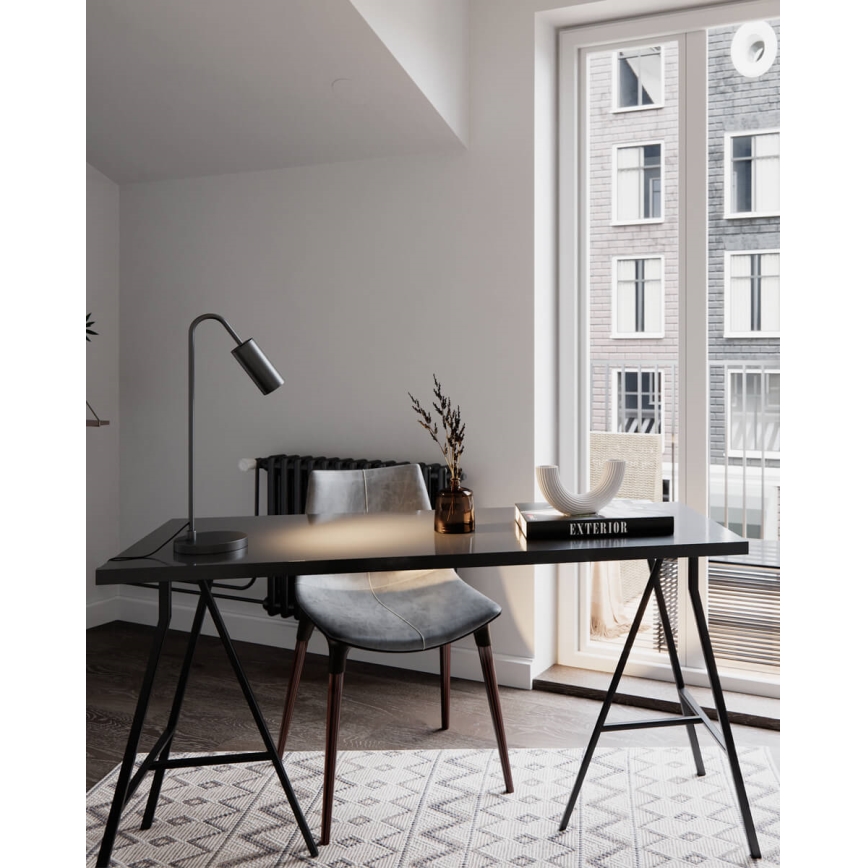 ByRydens - Stolní lampa CURVE 1xGU10/7W/230V černá