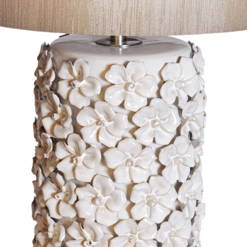 ByRydens - Stolní lampa FIORE 1xE27/5W/230V krémová
